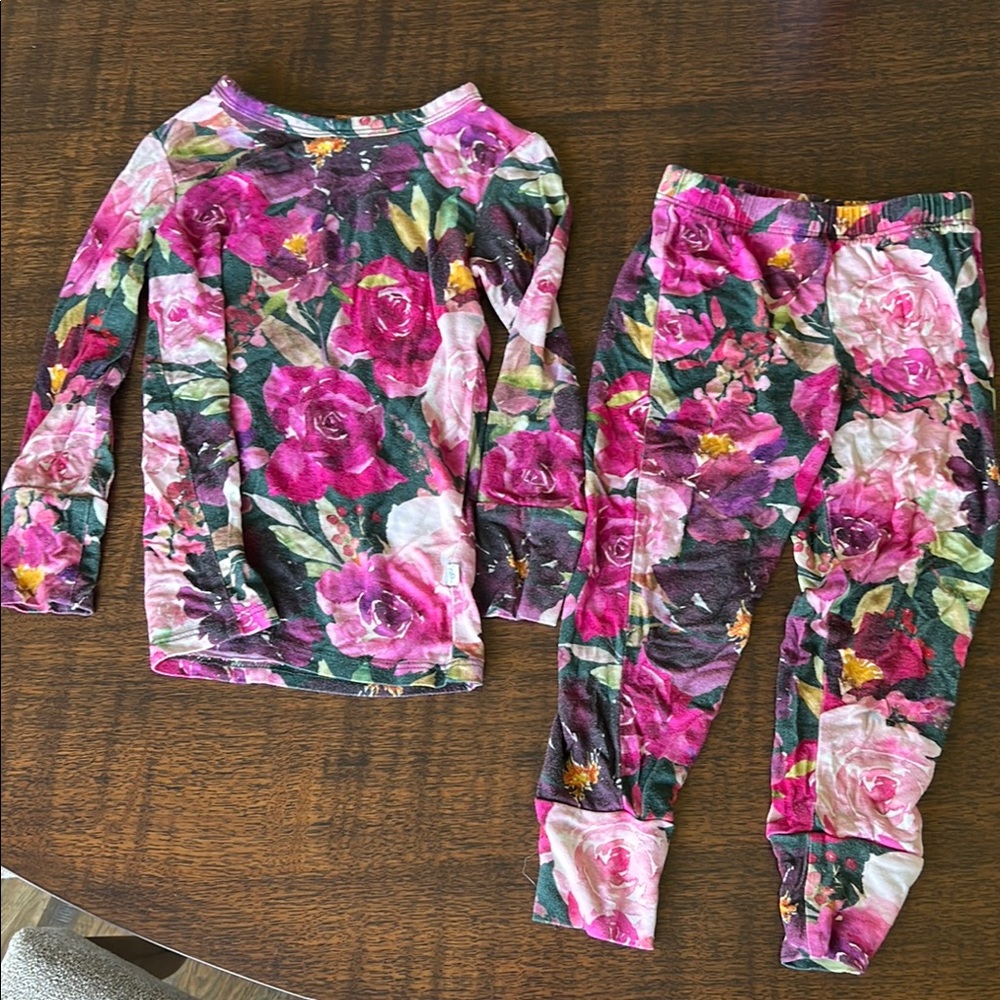 Floral Kids Pajamas Set